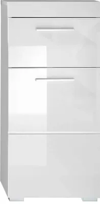 Produktbild von Badezimmerschrank Hochglanz 37x79x31cm Weiss
