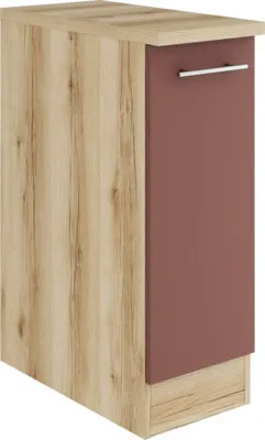 Produktbild von Optifit Auszugunterschrank Bari407 BxTxH 30 x 60 x 84,8 cm rostrot matt zerlegt KUBA UAFZ306-9+