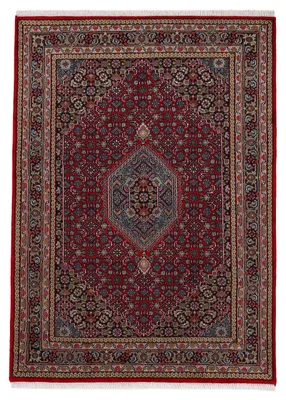 Produktbild von Bidjar Teppich Rot 200x300 cm | Handgeknüpfter Teppich für Wohn- und Schlafzimmer