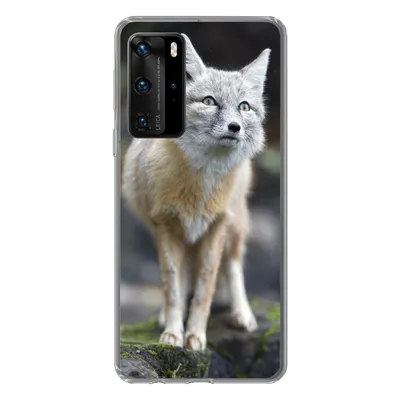 Produktbild von MuchoWow® Handyhülle Schutzhülle Hülle für Huawei P40 Pro Fuchs - Makro - Baum Silikon Softcase Handy Hülle - Schutz