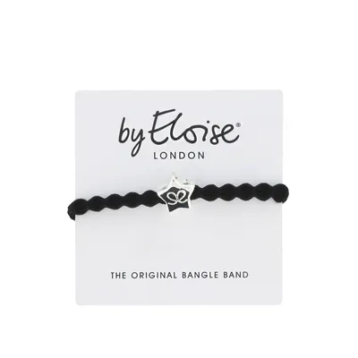 Produktbild von By Eloise London Silver Diamanté Star Black