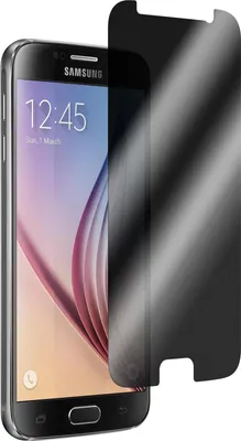 Produktbild von 1er-Pack PhoneNatic Glas-Folie Privacy  kompatibel mit Samsung Galaxy S6 - Panzerglas für Galaxy S6