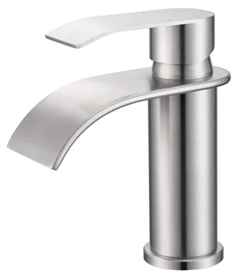 Produktbild von RVS-Waschtischarmatur im Wasserfalldesign für das Badezimmer