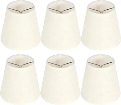 Zdjęcie produktu dla 6 SZTUK skandynawskich prostych abażurów z tkaniny Art Decor Klosze do lamp ściennych E14 Żyrandol