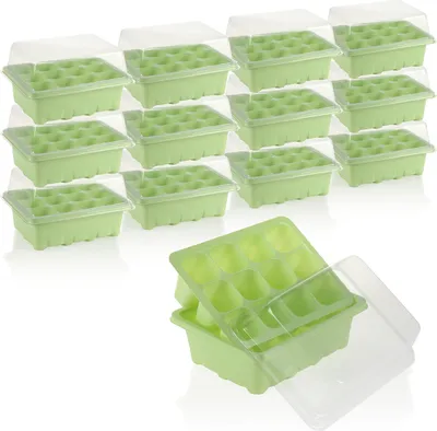 Produktbild von com-four® 12x Anzucht-Set - kleinen Pflanzen - Für Blumen, Obst und auch Gemüse