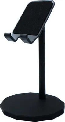 Produktbild von SYSTEM-S Tischhalterung einstellbar rutschfest Ständer für Tablet Smartphone in Schwarz