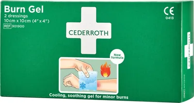 Produktbild von CEDERROTH Verbrennungsgelkompresse, 2 Stk. /Box