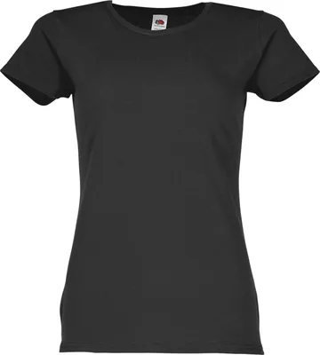 Produktbild von Fruit of the Loom Ladies Iconic 150 T-Shirt Farbe: schwarz Größe: S