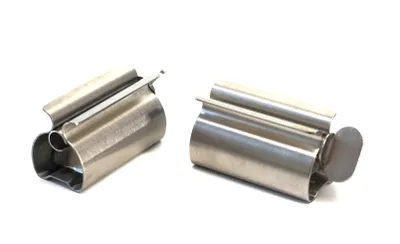 Produktbild von 2er Set Edelstahl Tubenpresse mit Stehfunktion, 8x4x3 cm, für vollständige Entleerung