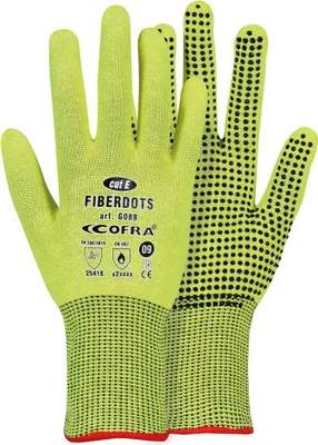 Obrázek produktu pro Rukavice Cofra Fiberdots, Barva: Žlutá, Velikost rukavic: 10