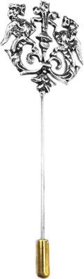 Produktbild von Vintage Männer Hohl Doppel Löwe Brosche Pin Revers Clip Hochzeit Party Schmuck Geschenk-Silber