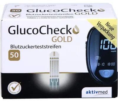 Immagine prodotto di Strisce reattive per la glicemia GlucoCheck Gold, 50 strisce reattive