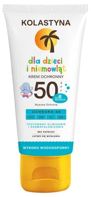 Obrázek produktu pro Vysoce voděodolný krém pro děti a kojence Kolastyna SPF 50 75 ml