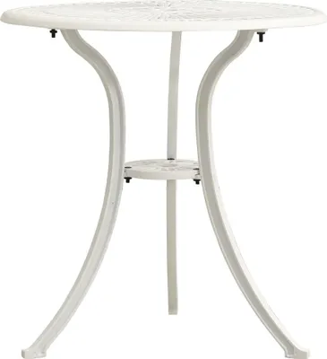 Zdjęcie produktu dla vidaXL Stół ogrodowy biały 62x62x65 cm odlew aluminiowy - Stół ogrodowy - Stoły ogrodowe - Stół - Stoły