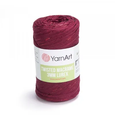 Produktbild von Gedrehtes Makramee-Lurex-Garn, 3 mm, 250 g, 781