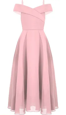 Zdjęcie produktu dla Elegancka długa sukienka imprezowa dla dziewczynek w rozmiarze 176 cm - idealna jako sukienka dla dziewczynki, sukienka dla druhny, szyfonowa sukienka letnia i sukienka imprezowa