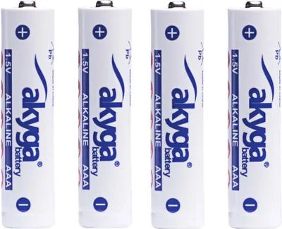 Produktbild von Akyga AKY2057, Einwegbatterie, AAA, Lithium-Manganese Dioxide (LiMnO2), 1,5 V, 4 Stück(e), 1300 mAh