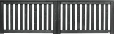 Produktbild von Doppeltor Konsta Girona ohne Schloßfräsung 300 x 90 cm anthrazit