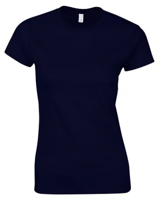 Produktbild von Gildan - T-Shirt Weiche Haptik für Damen FK2020 (M) (Marineblau)
