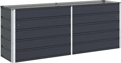 Obrázek produktu pro vidaXL Květináč antracitový 195 x 50 x 75 cm pozinkovaná ocel