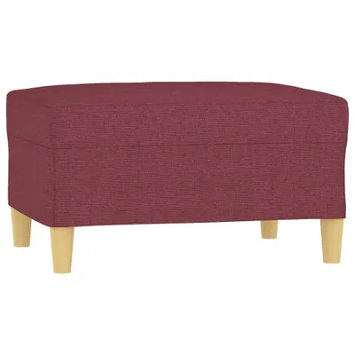 Produktbild von Fußhocker Weinrot 70x55x41 cm Stoff