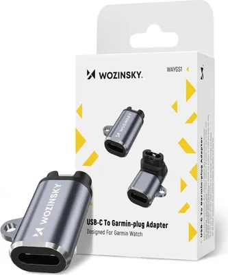 Zdjęcie produktu dla Adapter Wozinsky Waygs1 Przejściówka Usb-C Do Smartwatch Garmin - Szary