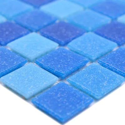 Produktbild von Schwimmbad Pool Mosaik North Sea Blau Hellblau Mix