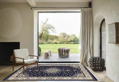 Immagine prodotto di Tappeto BABIL 200X290 cm NAVY CREAM | GalleriaFarah1970