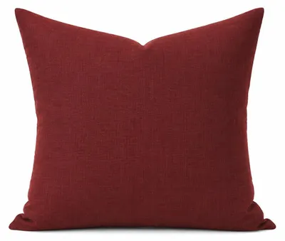 Produktbild von Kissenbezug 40x40 bordeaux Kissenhülle Struktur Leinenoptik Deko Kissen