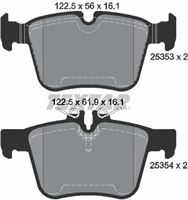 Obrázok produktu pre Zadné Brzdové Doštice Db W205 1.6-3.0 14-