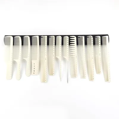 Immagine prodotto di Set professionale di pettini in carbonio per barbiere, 8/10 pezzi, resistenti al calore e antistatici