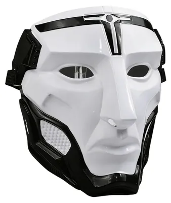 Produktbild von Gefängniswärter-Maske aus Kunststoff – Cosplay-Maske für Halloween-Partys, Rollenspiele, lustiges Kostümaccessoire für Erwachsene und Kinder
