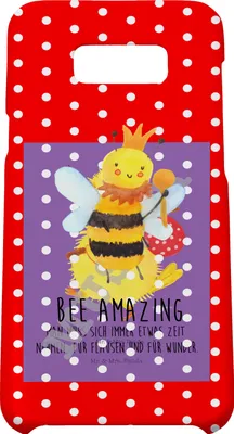 Produktbild von Mr. & Mrs. Panda Samsung Galaxy S8 plus Handyhülle  Biene König - Weiß - Geschenk, Cover, Handy, Case, Hülle, Hummel