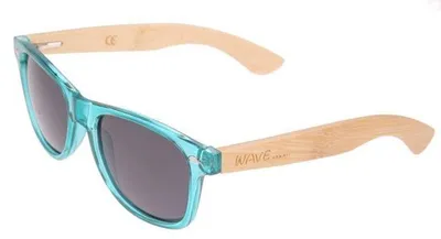 Produktbild von Wave Hawaii Bambus Sonnenbrille Kono mit polarisierten Gläsern, UV400 Schutz, grün, leicht, 25g
