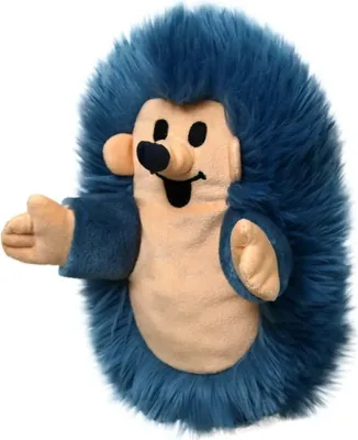 Produktbild von Handpuppe Igel blau, 23cm - aus der Serie mit dem kleinen Maulwurf