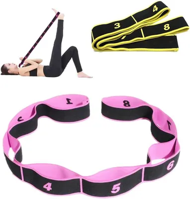 Obrázok produktu pre Sada fitness pásov 2 ks, 8 úrovní odporu, na budovanie svalov, fyzioterapiu
