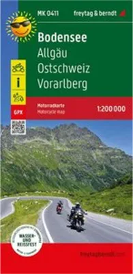 Produktbild von Bodensee, Motorradkarte 1:200.000, freytag & berndt