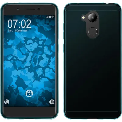 Produktbild von PhoneNatic Case kompatibel mit Huawei Nova Smart (Honor 6c) - türkis Silikon Hülle transparent Cover