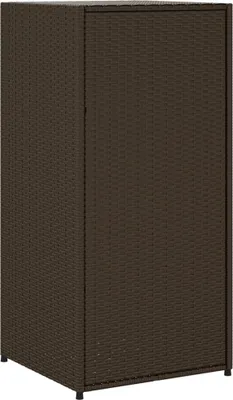 Obrázok produktu pre Záhradná úložná skriňa hnedá 55x55x111 cm polyratan