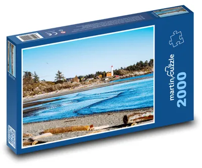 Zdjęcie produktu dla Puzzle 2000 Ocean - latarnia i plaża - martinpuzzle