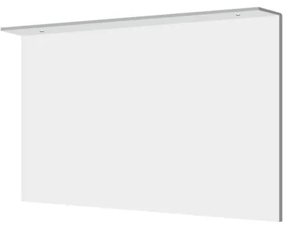 Produktbild von Dreifke® Fahnenschild blanko zur Deckenmontage, Kunststoff, 297x148 mm