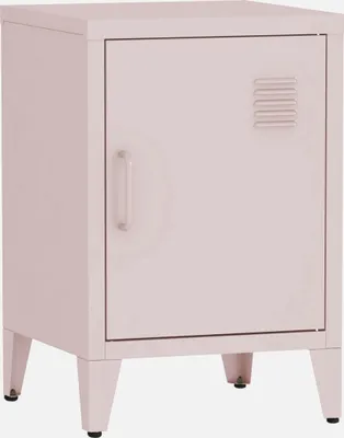 Produktbild von sweeek - Industrieller Nachttisch 1 Tür - Rosa