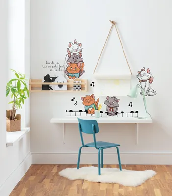 Produktbild von Komar Wandtattoo - Aristocats Kittens - Größe: 50 x 70 cm (Breite x Höhe)