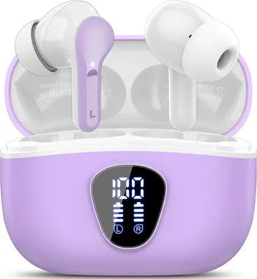 Produktbild von In Ear, 4 ENC Noise Cancelling Mic Ohrhörer, HiFi Stereo Tiefbass, 40H Spielzeit, IP7 Wasserdichte Earbuds, Touch Control, LED-Anzeige, Bluetooth 5.4