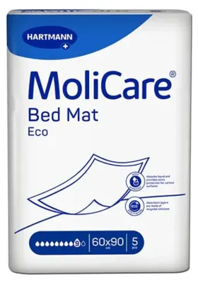 Obrázok produktu pre Molicare Posteľná podložka Eco 9 kvapiek 60x90 cm 8X5 ks