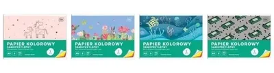 Obrázok produktu pre Farebný samolepiaci papier A5/8K 80 g (10 ks) – INTERDRUK