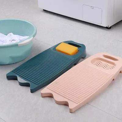 Image de Lave-mains en plastique avec porte-savon et tuyau suspendu, lave-mains rectangulaire antidérapant pour se laver les mains à la maison ou à l'école