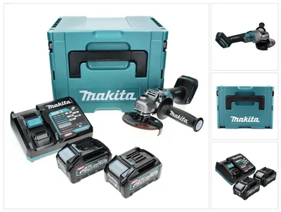 Zdjęcie produktu dla Makita GA005GM201, 8500 RPM, 12,5 cm, Bateria, 4 Ah, 3,6 kg, Silnik bezszczotkowy