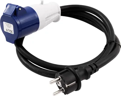 Produktbild von CEE-Kupplung auf Schutzkontakt-Stecker McPower, 1,5m H07RNG 3G2,5, 230V, IP44