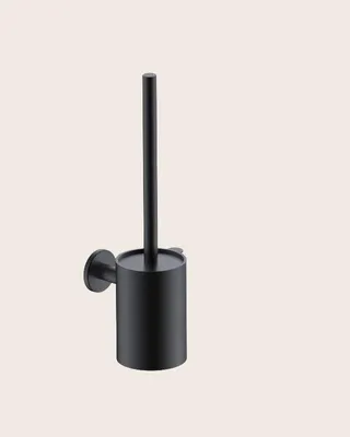 Immagine prodotto di Portascopino wc a muro nero opaco Minimal